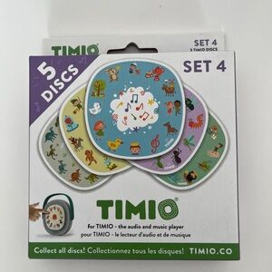 TIMIO Set #4 - 5 Disc Set For TIMIO Audio & Music Player Educational Toy - NEW